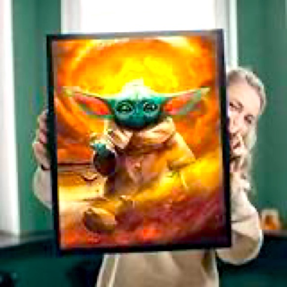 Toys 5d Diamond Art Painting Kits Star Wars Mandalorian Grogu Aka